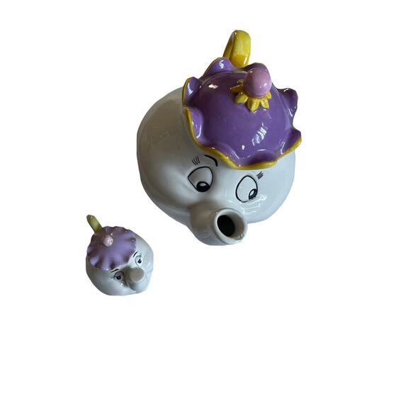 Beauty & The Beast Teapots Mrs. Potts Bundle Set Vintage Disney Store - Picture 1 of 10